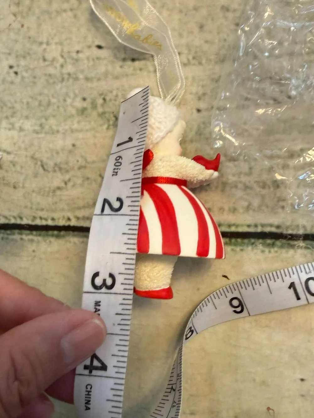 2017 Dept 56 Snowbabies sweet tweet ceramic ornament.